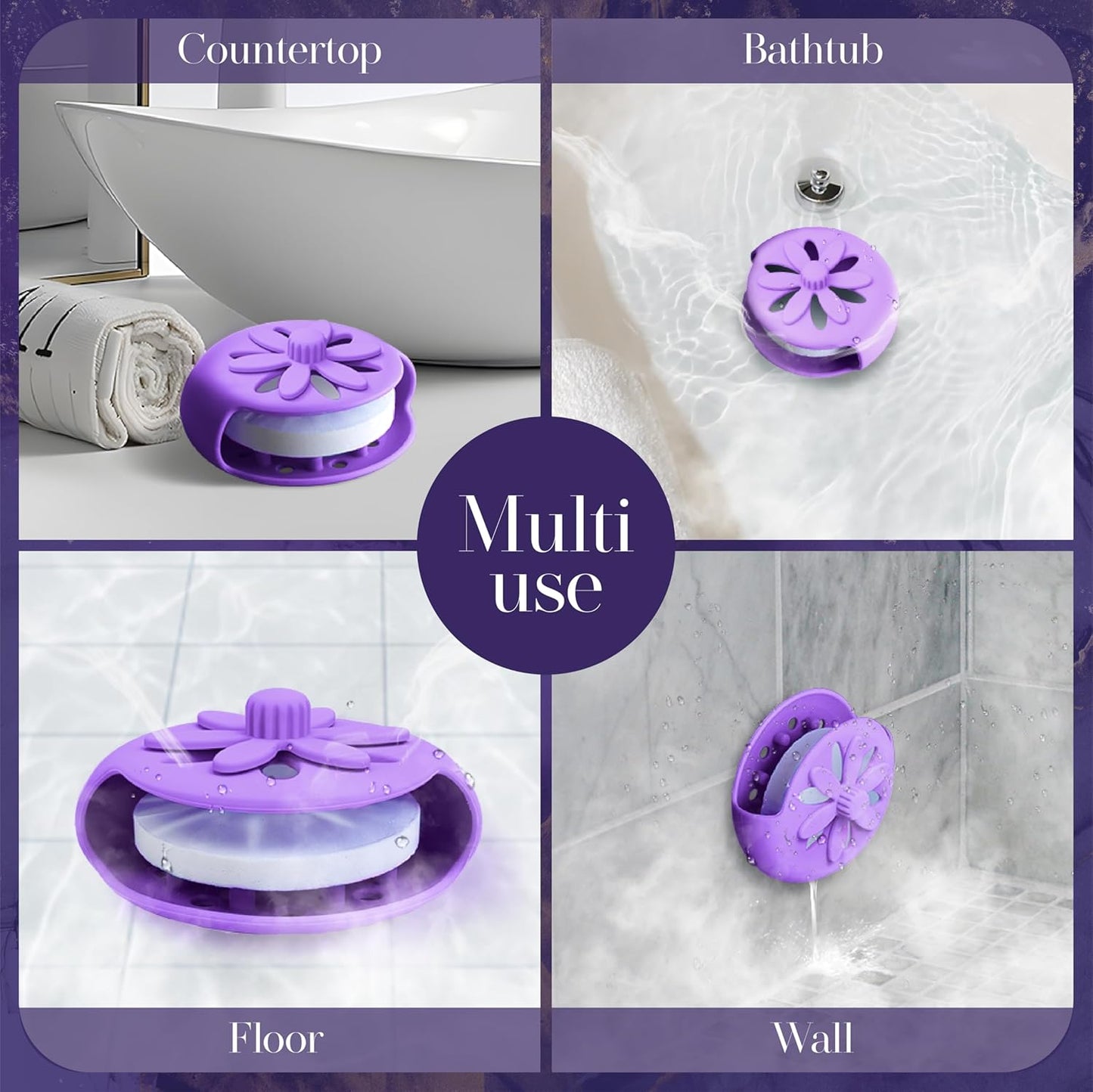 Haromioยฎ Purple Shower Steamers Tray