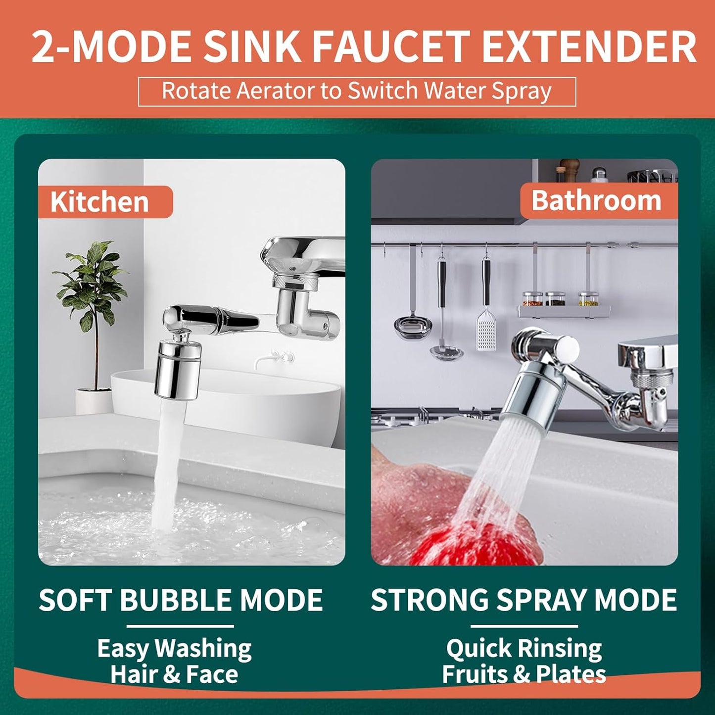 Logotide® 1080° Swivel Faucet - Multifunctional Universal Robotic Arm-up