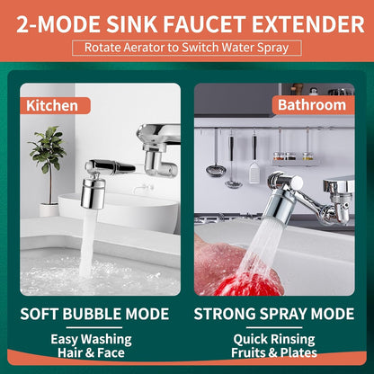 Logotide® 1080° Swivel Faucet - Multifunctional Universal Robotic Arm-up
