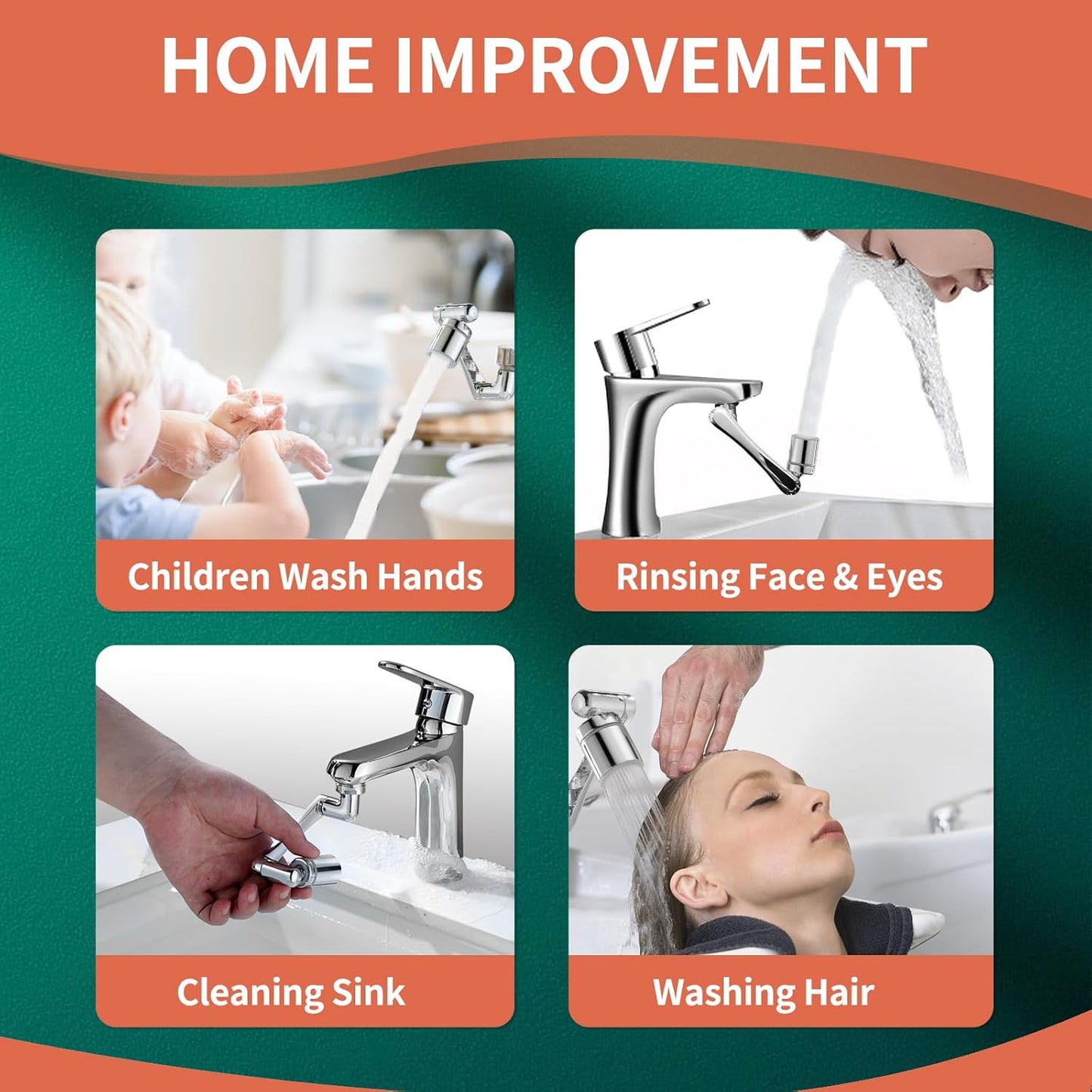 Logotide® 1080° Swivel Faucet - Multifunctional Universal Robotic Arm-up