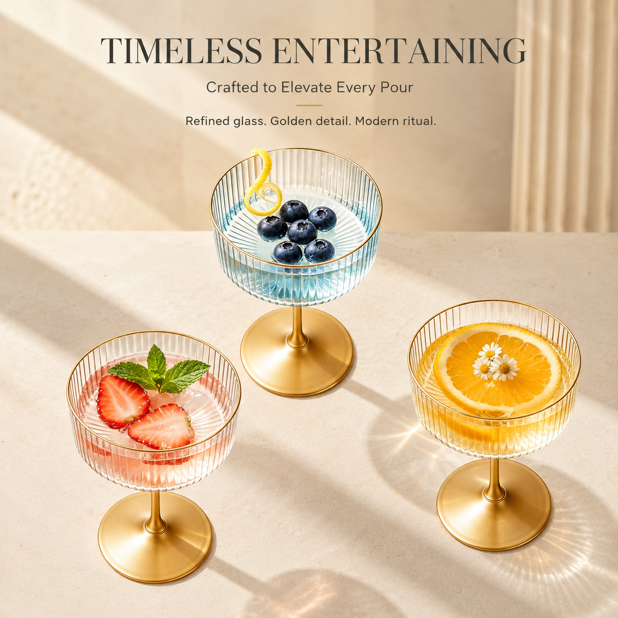 Delovira 12Pack Plastic Martini Glasses