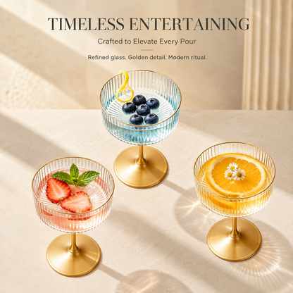 Delovira 12Pack Plastic Martini Glasses