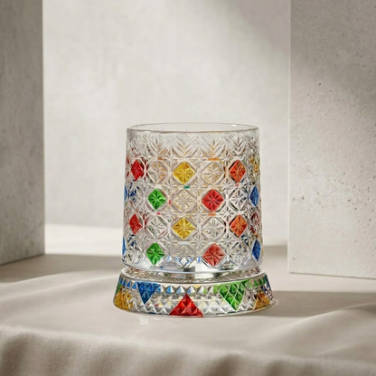 Delovira Spinning Crystal Whiskey Glass